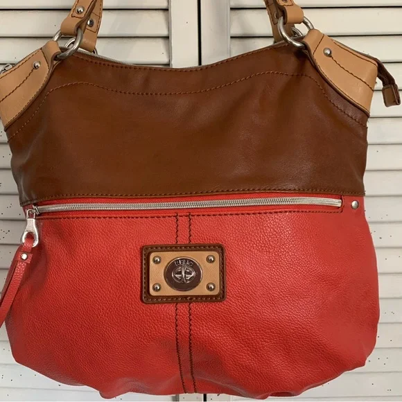 Relic by Fossil Multicolored Hobo Style Satchel Shoulder Bag Silver Hardware - Picture 2 of 6